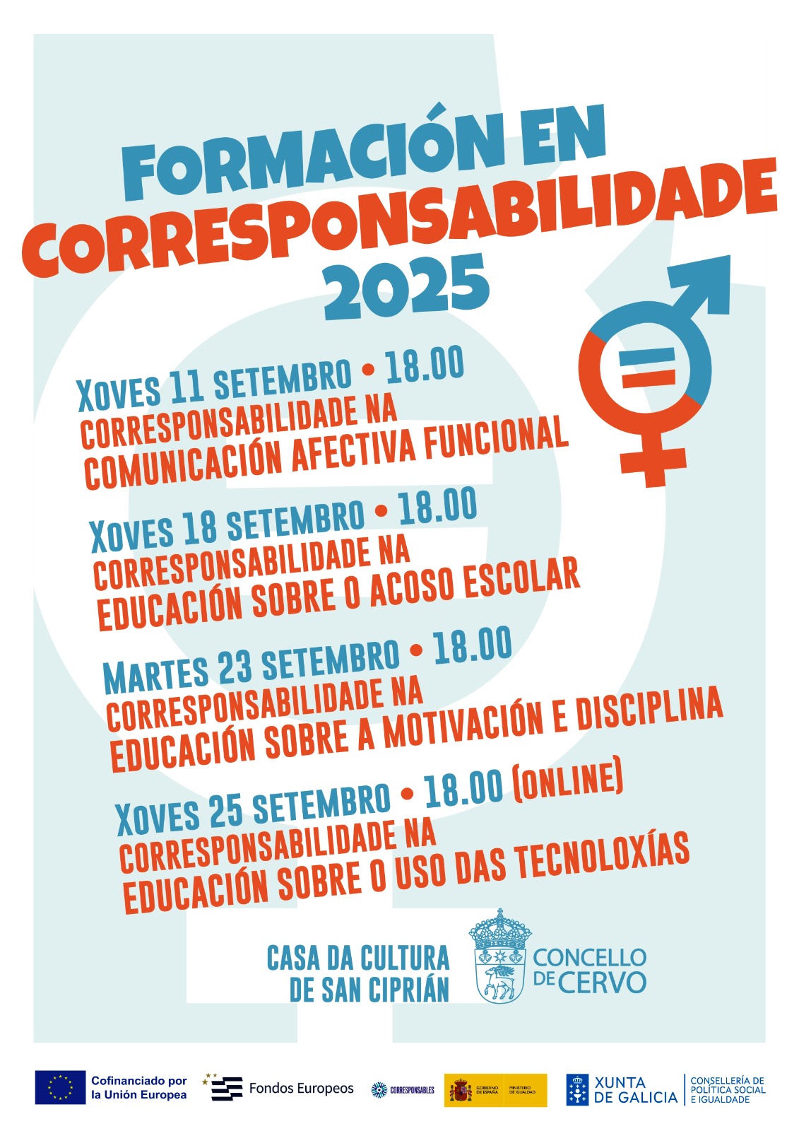 Formación en corresponsabilidade